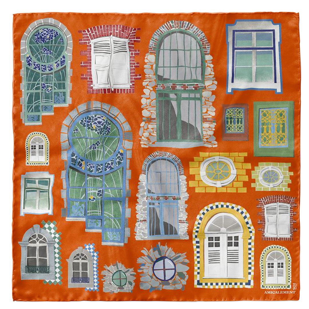 Lockdown Silk Square – Orange