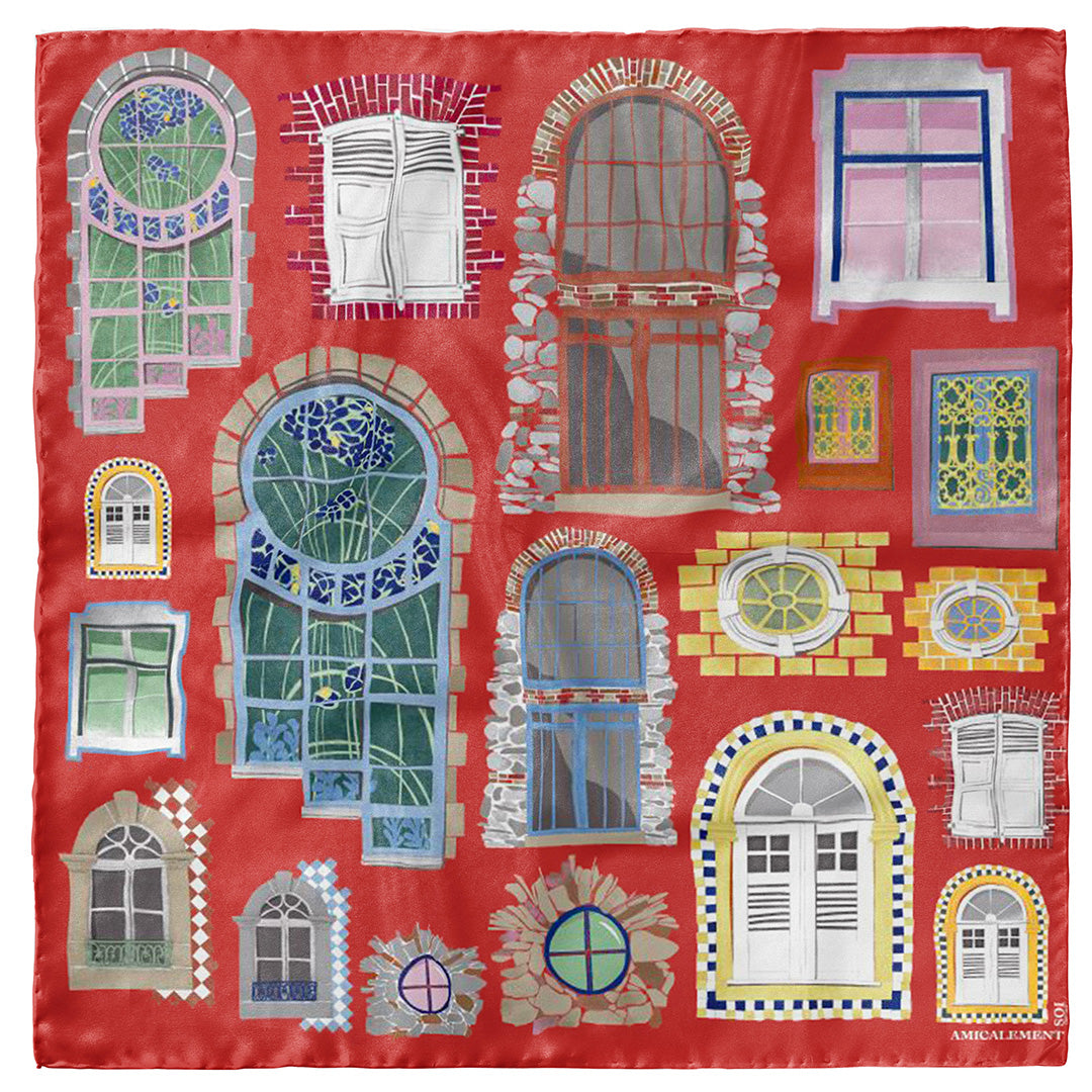 Lockdown Silk Square – Red